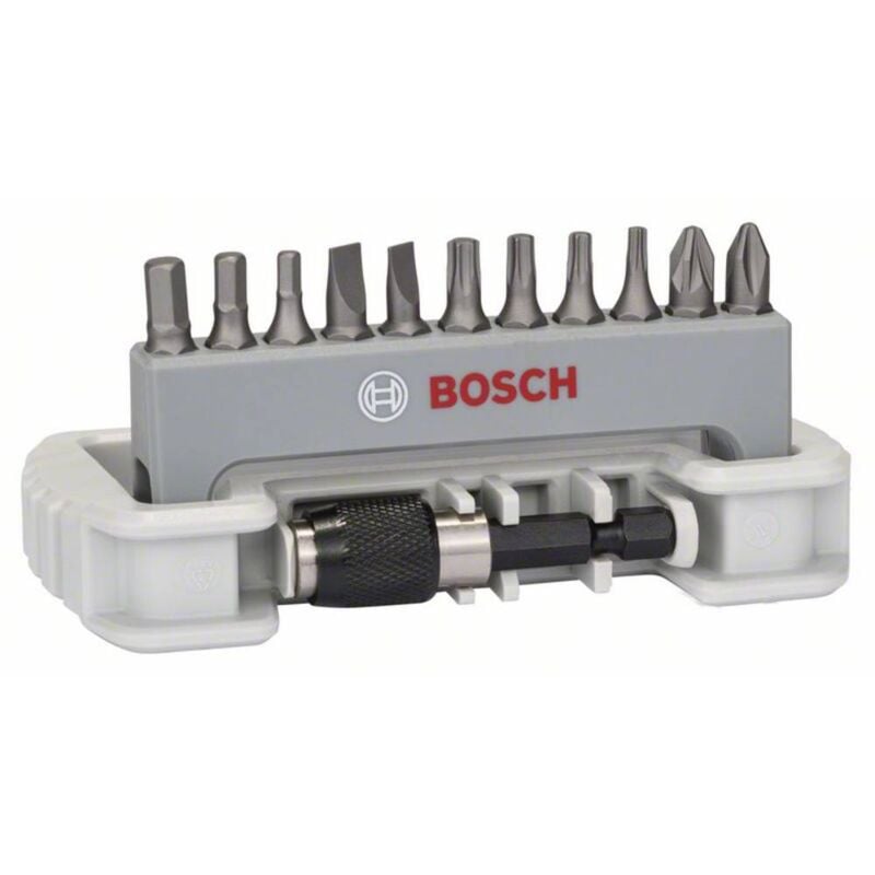 foto del prodotto bosch accessories 2608522131 kit inserti 12 parti taglio, croce phillips, croce pozidriv, brugola interna, esalobo inte