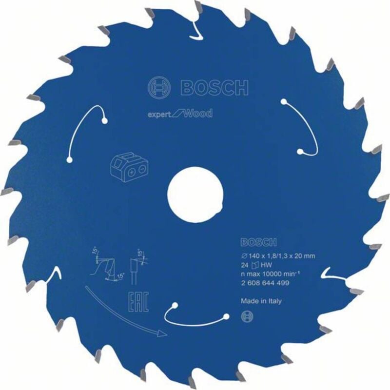 foto del prodotto bosch accessories 2608644499 lama circolare 140 x 20 mm numero di denti 24 1 pz.