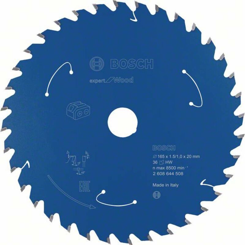 foto del prodotto bosch accessories 2608644508 lama circolare 165 x 20 mm numero di denti 36 1 pz.