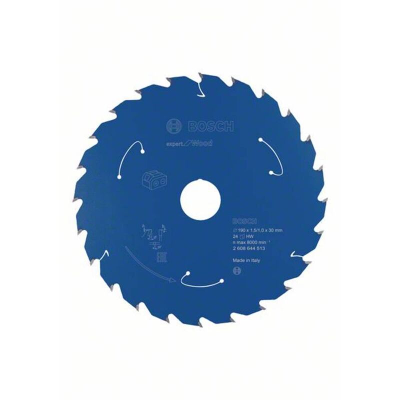 foto del prodotto bosch accessories 2608644513 lama circolare 190 x 30 mm numero di denti 24 1 pz.