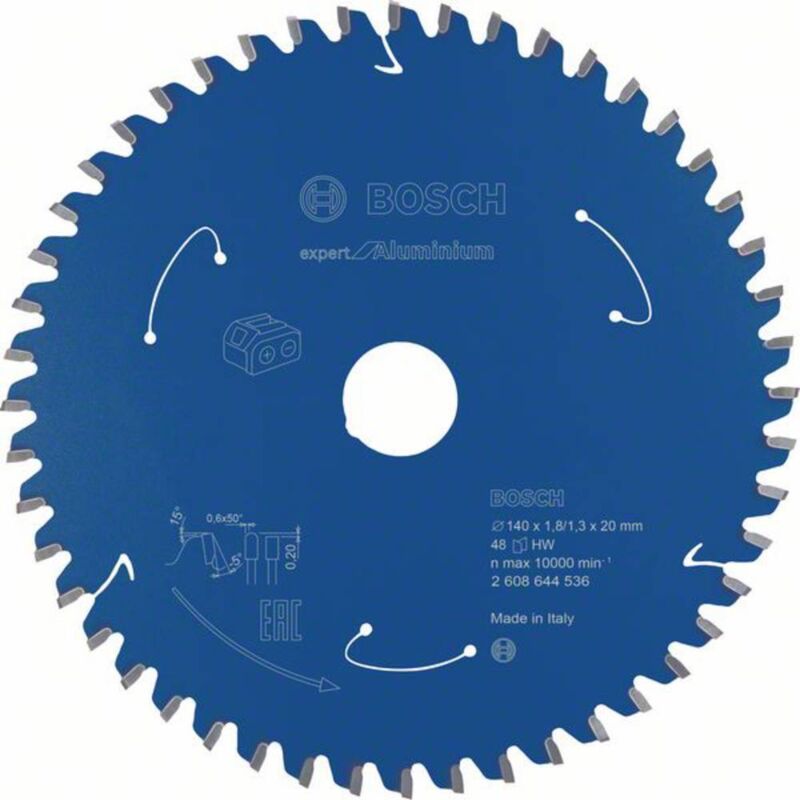 foto del prodotto bosch accessories 2608644536 lama circolare 140 x 20 mm numero di denti 48 1 pz.
