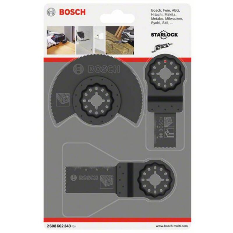 foto del prodotto bosch accessories 2608662343 acz 85 ec, aiz 20 ab, aiz 24 ec kit di accessori per multiutensile 3 parti 1 kit