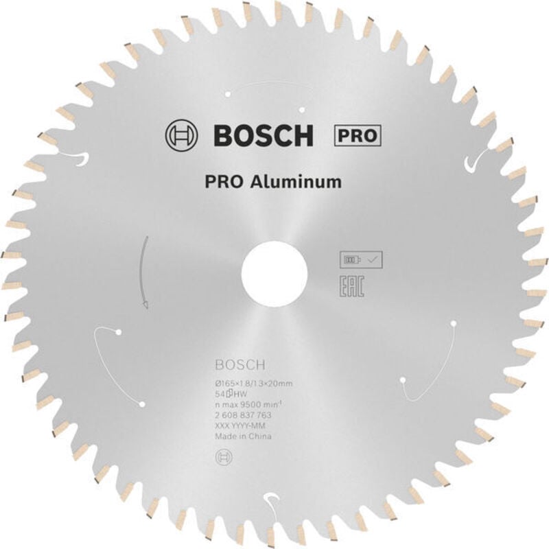 foto del prodotto bosch accessories 2608837763 lama circolare 165 x 20 mm numero di denti 54 1 pz.