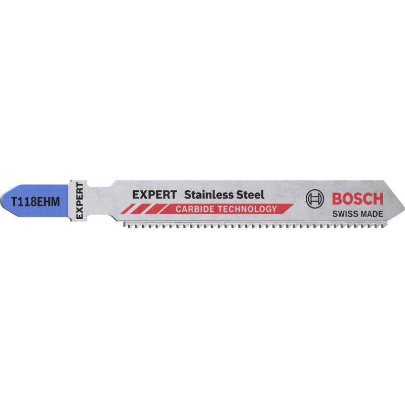 foto del prodotto bosch accessories 2608900562 lama per seghetto alternativo expert stainless steel t 118 ehm, 3 pezzi 3 pz.