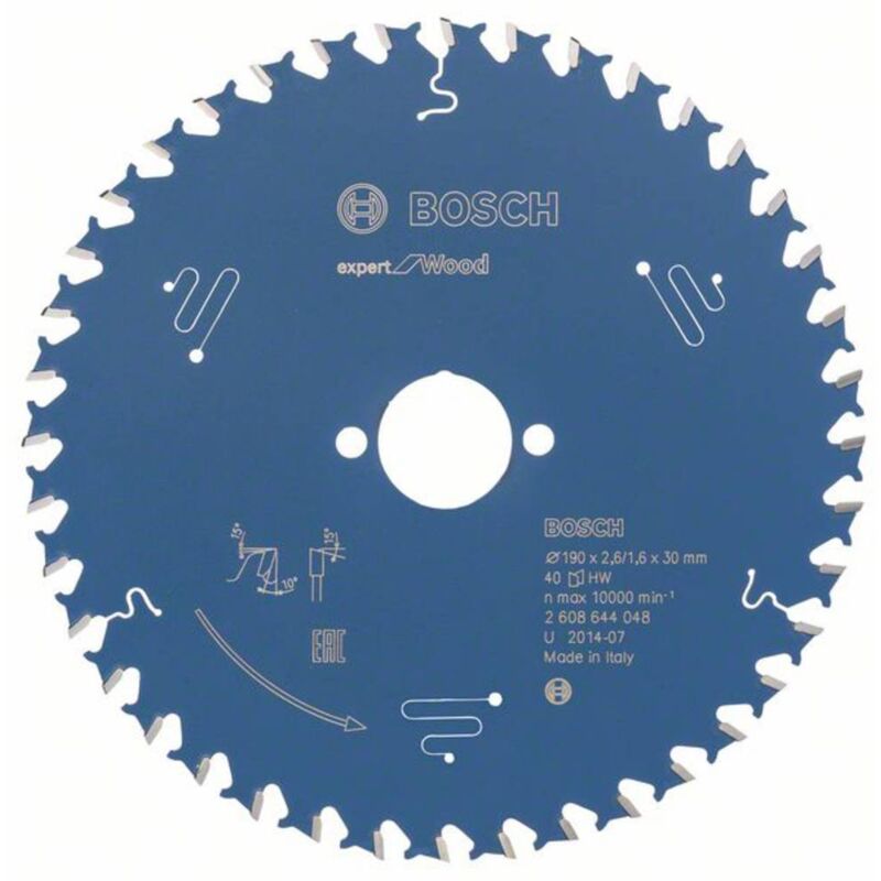 foto del prodotto bosch accessories expert for wood 2608644048 lama circolare 190 x 30 x 1.6 mm numero di denti 40 1 pz.