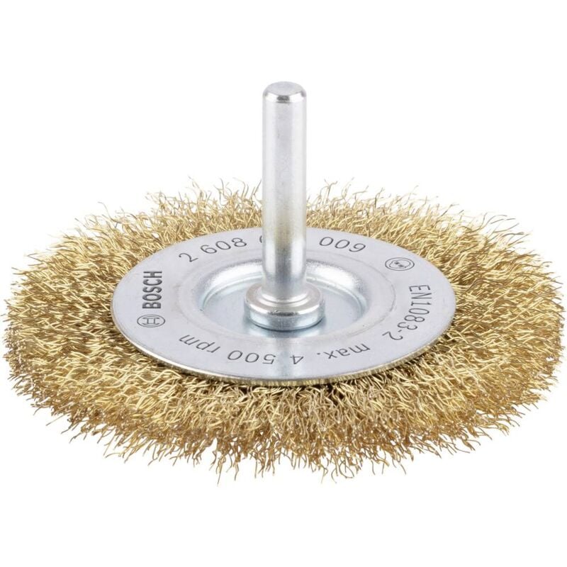 foto del prodotto bosch accessories spazzola a disco, filo di ottone 75 mm, 0,2 mm, 10 mm 2608622009 1 pz.