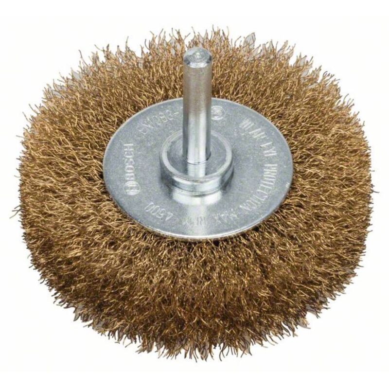 foto del prodotto bosch accessories spazzola a disco, filo di ottone 75 mm, 0,2 mm, 16 mm gambo 6 mm 2608622054 1 pz.