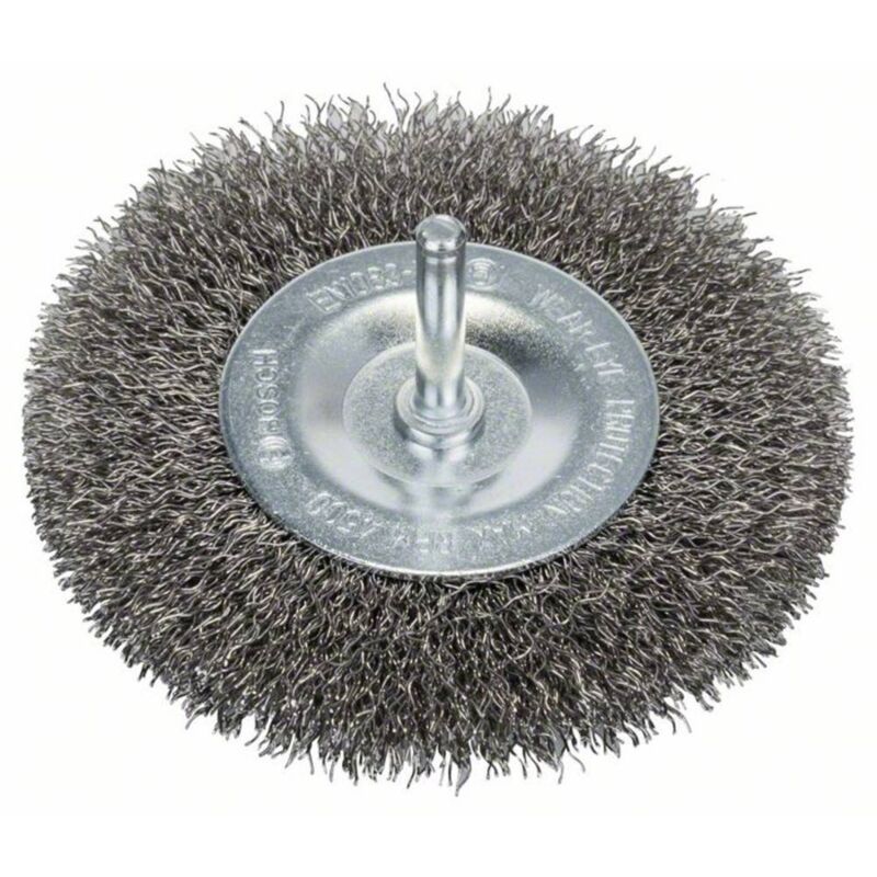 foto del prodotto bosch accessories spazzola a disco filo ondulato 100 mm, 0,3 mm, 10 mm gambo 6 mm 2608622124 1 pz.