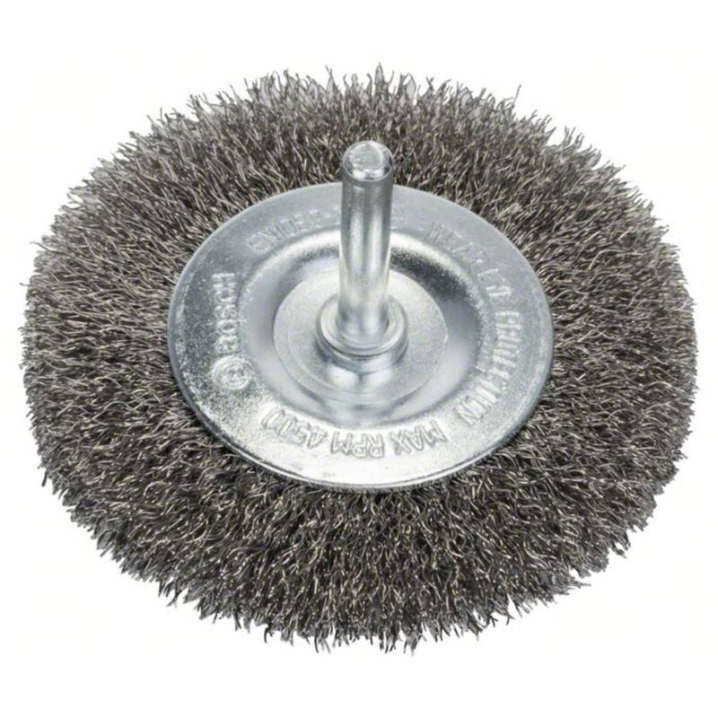 foto del prodotto bosch accessories spazzola a disco filo ondulato 80 mm, 0,2 mm, 4 mm gambo 6 mm 2608622123 1 pz.