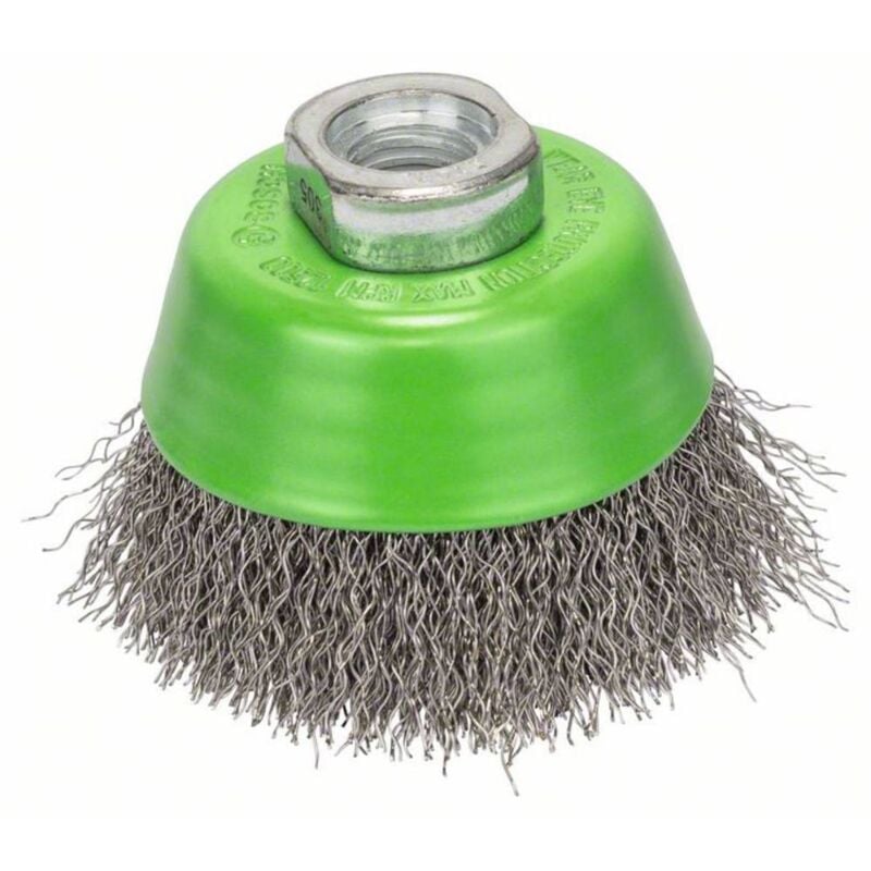 foto del prodotto bosch accessories spazzola a tazza, inossidabile filo ondulato 65 mm, 0,3 mm, m14 2608622061 1 pz.