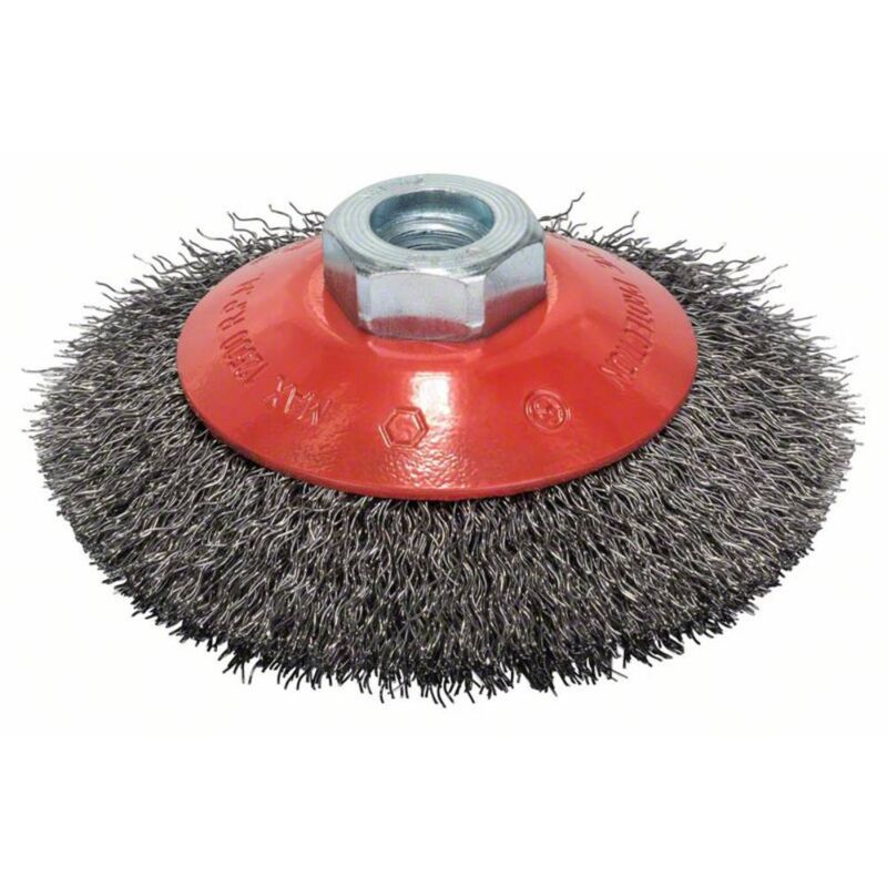 foto del prodotto bosch accessories spazzola conica filo ondulato 100 mm, 0,3 mm, m14 2608622057 1 pz.