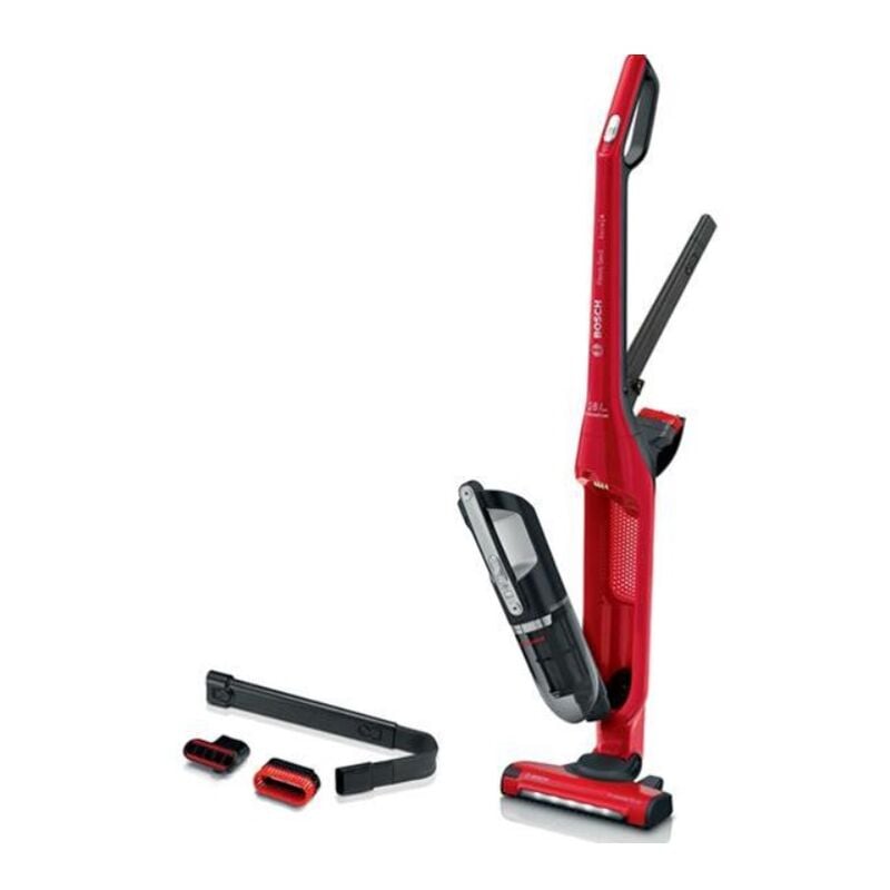 foto del prodotto bosch aspirapolvere a stick ricaricabile 28v 2in1 rosso bbh3zoo28