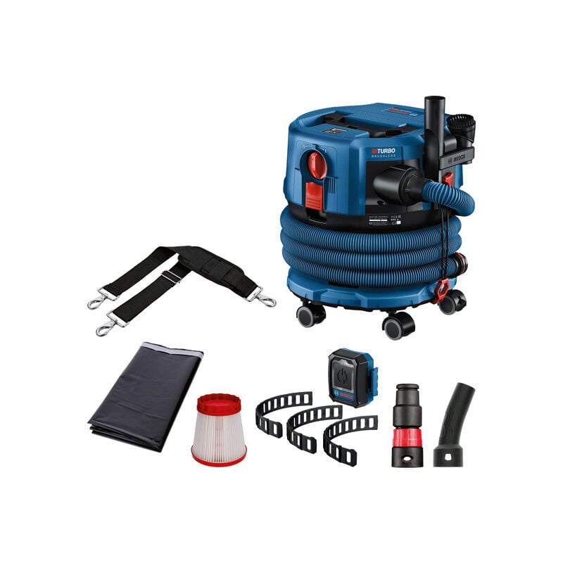 foto del prodotto bosch aspiratore a batteria biturbo gas 18v 12 mc, classe m senza batteria e caricabatterie