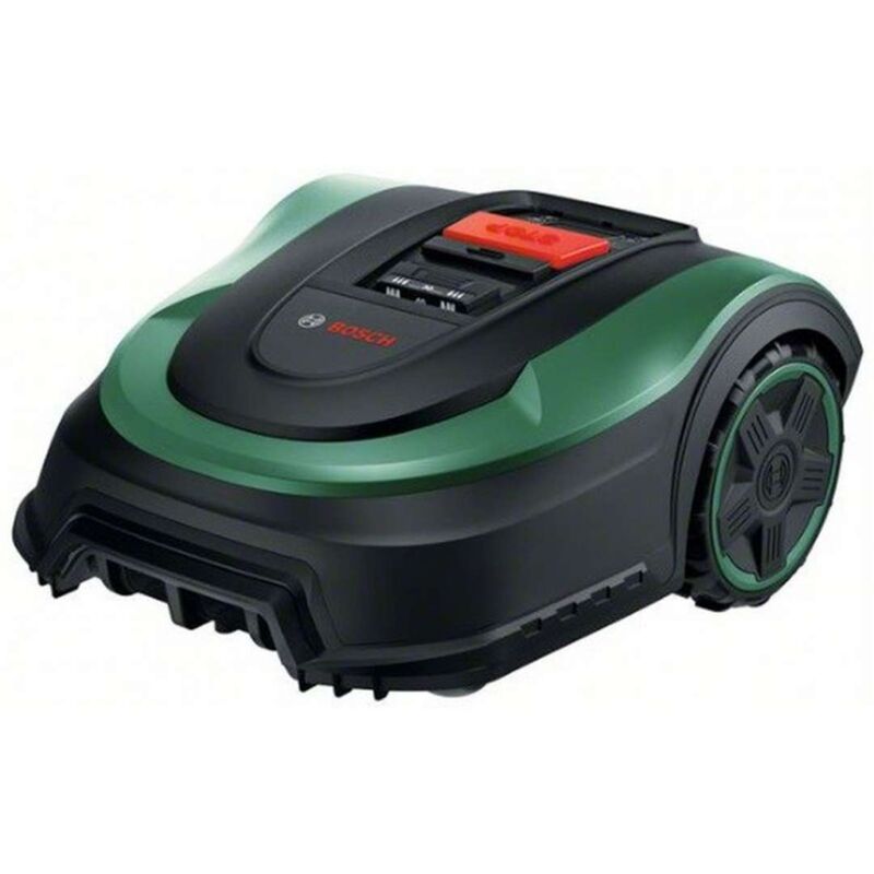 foto del prodotto bosch attrezzature da giardino robot taglierba a batteria 18v, stazione di ricarica 06008b0302