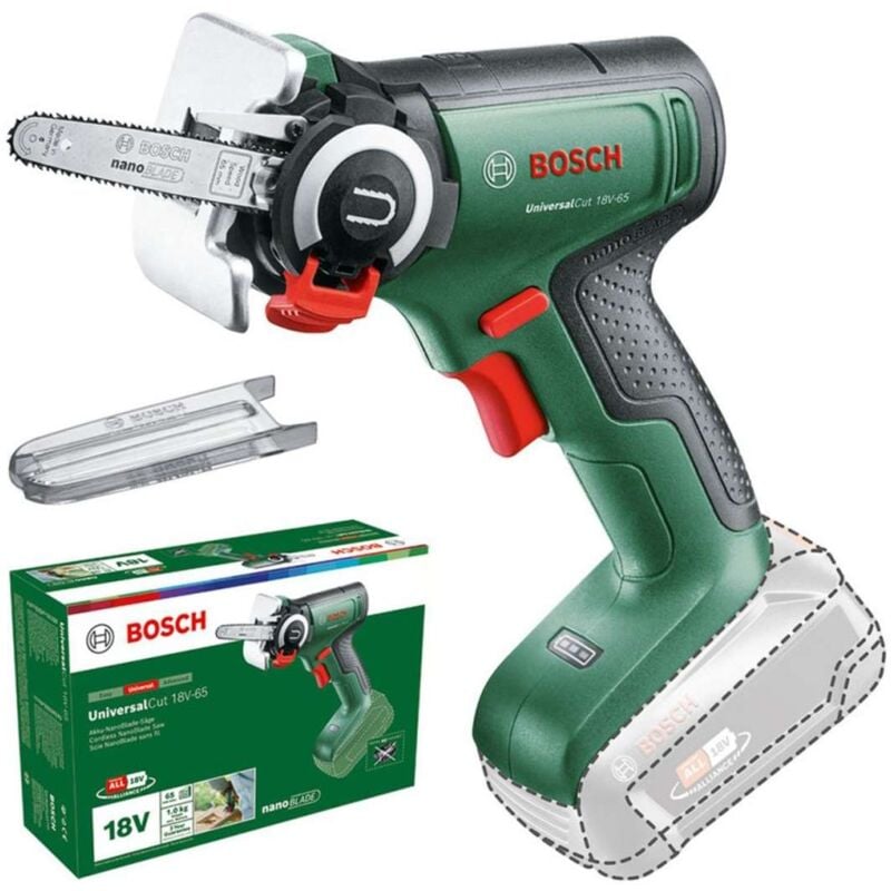 foto del prodotto bosch attrezzature da giardino sega da potatura a batteria 18v 7 cm, senza batteria e caricabatterie 06033d5200