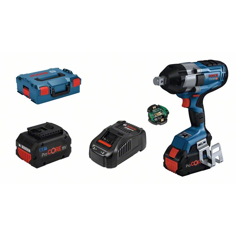 foto del prodotto bosch avvitatore a impulsi a batteria gds 18v 1050 hc con 2x batteria procore18v 8.0ah in l boxx