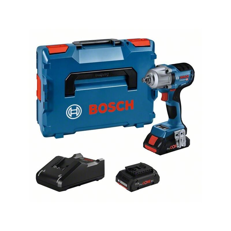 foto del prodotto bosch avvitatore a impulsi gds 18v 450 hc, 2x procore 4.0, modulo bt, l boxx