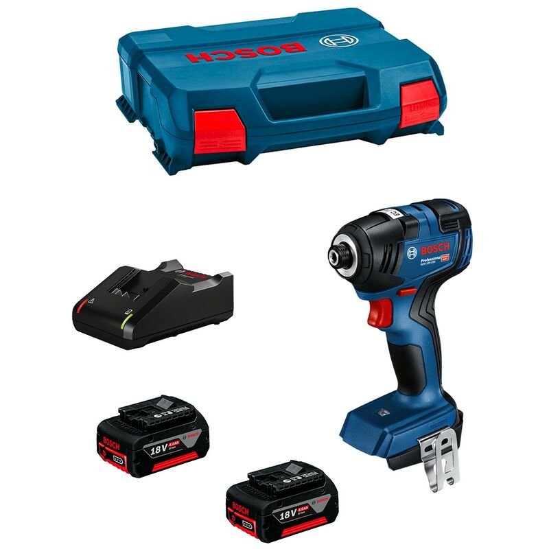 foto del prodotto bosch avvitatore a massa battente gdr 18v 200 2 x 4,0 ah gal18v 40 l case 