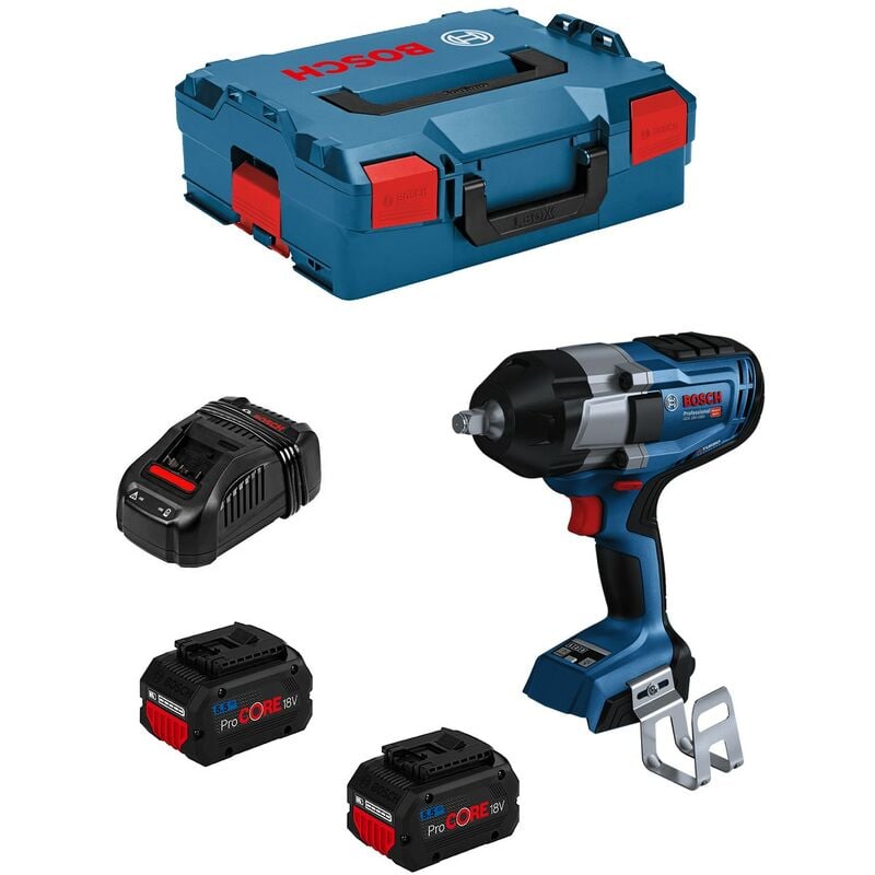 foto del prodotto bosch avvitatore a massa battente gds 18v 1000 2 x 5,5 ah procore gal1880cv l boxx 136 