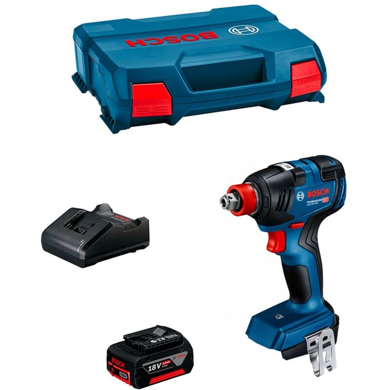 foto del prodotto bosch avvitatore a massa battente gdx 18v 200 1 x 4,0 ah gal18v 20 l case 