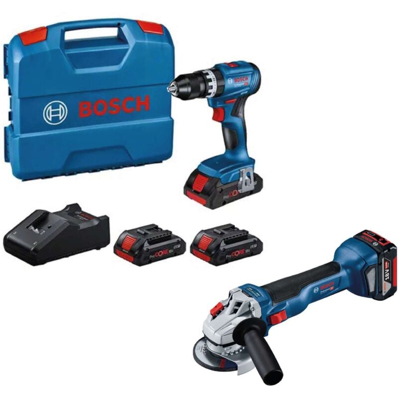 foto del prodotto bosch b kit 18v trapano smerig. 3 batt.4,0ah caric.