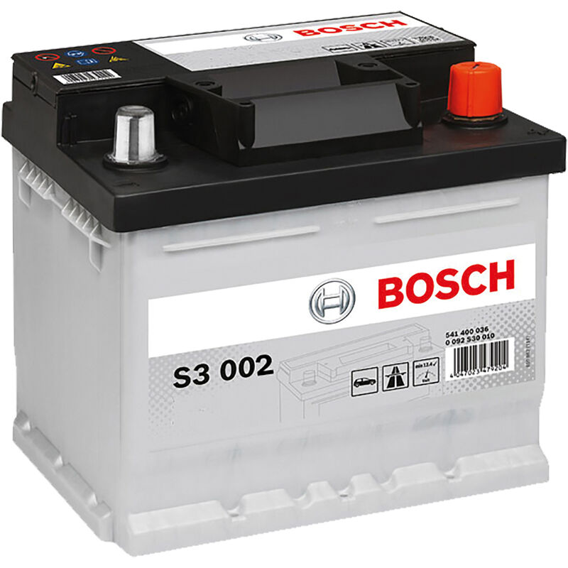 foto del prodotto bosch batteria per auto s3002 45 ah dx mm 207 x 175 x 190