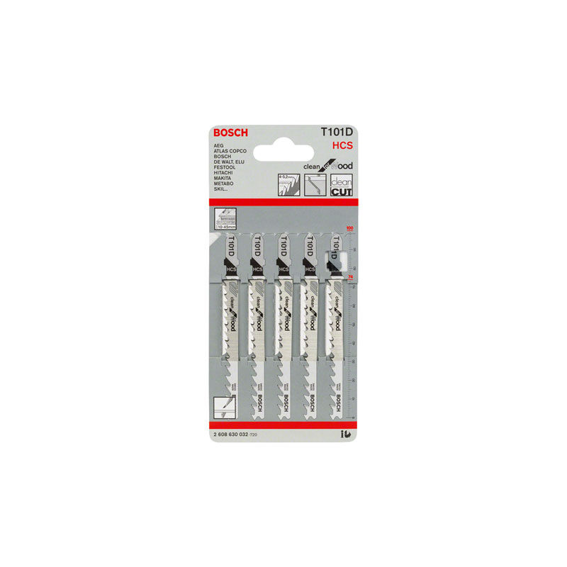 foto del prodotto bosch blister 5 lame lame seghetti alternativi