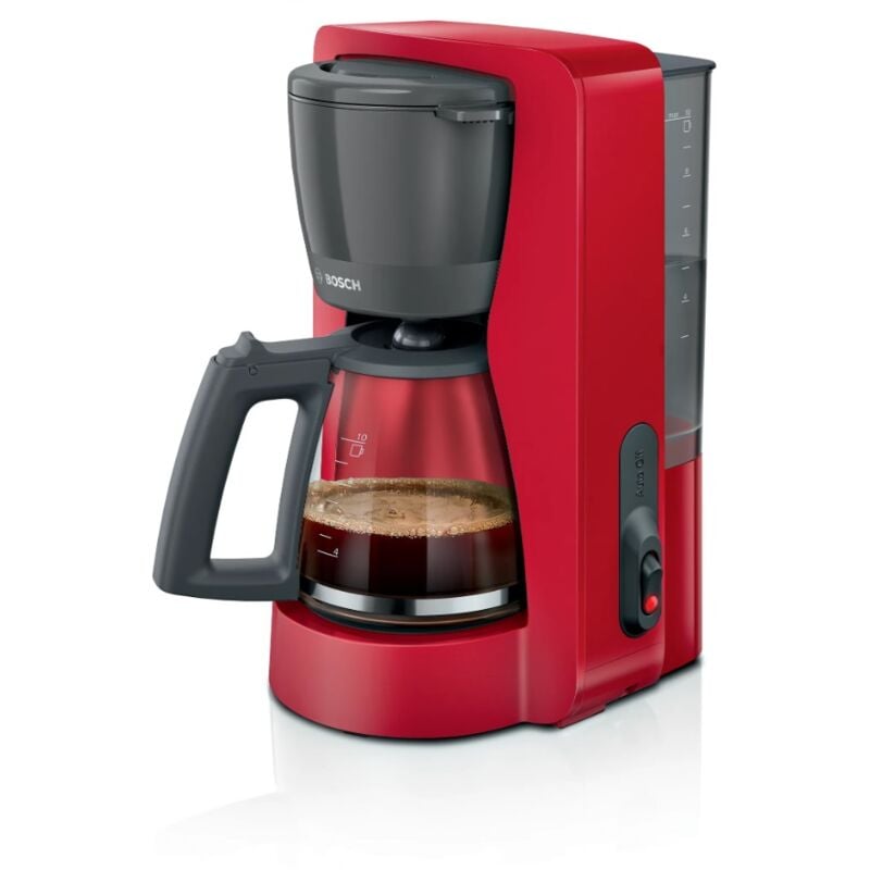 foto del prodotto bosch caffettiera con filtro 15 tazze 1200w rossa nera tka2m114