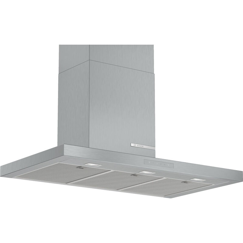 foto del prodotto bosch cappa a parete decorativa 90cm 55db 721m3 h acciaio inox dwb97cm50
