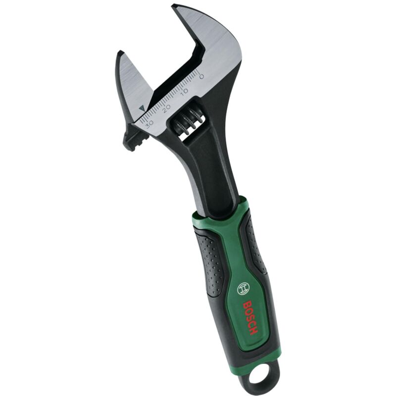 foto del prodotto bosch chiave regolabile da 8 200 mm, di alta qualit e robusta, rivestimento softgrip, lunga durata, apertura scorrevole fino a 30 mm