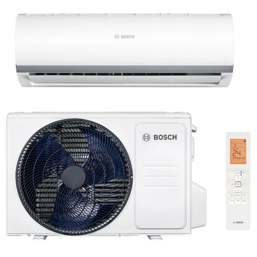foto del prodotto bosch cl2000w26e cl200026e condizionatore 9000 btu monosplit pompa di calore inverter a a unit interna unit esterna 