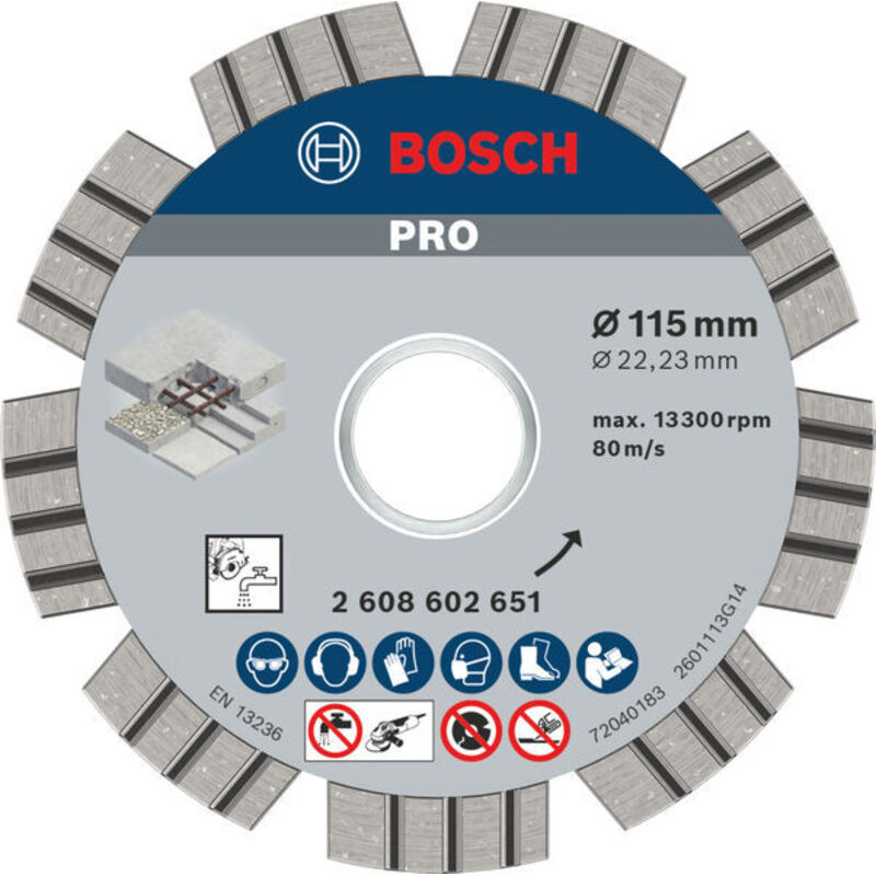 foto del prodotto bosch - diamante best concrete 115x2,2x12mm