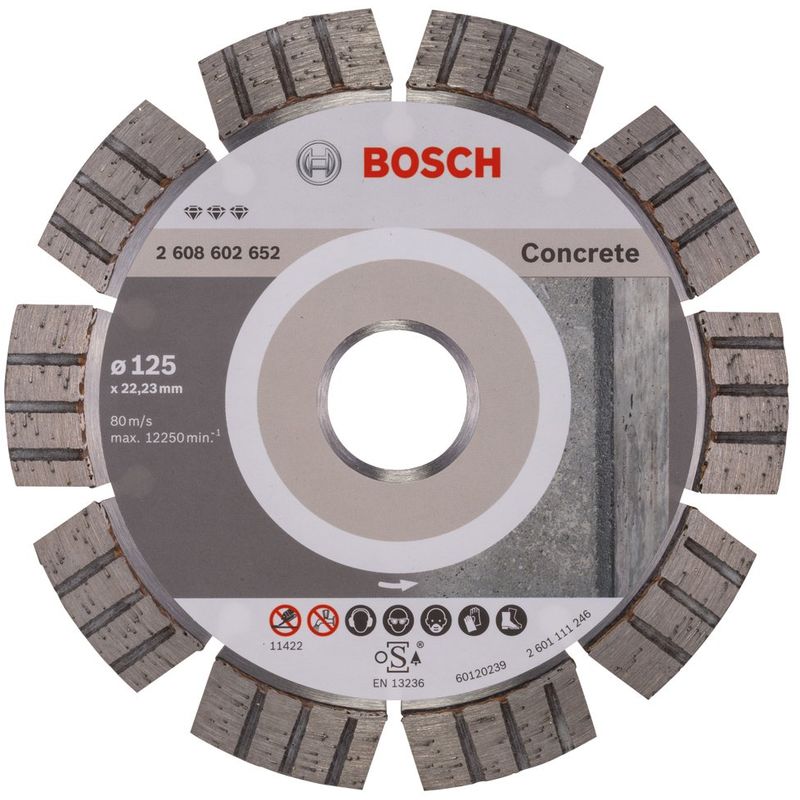 foto del prodotto bosch diamante best concrete 125x2,2x12mm