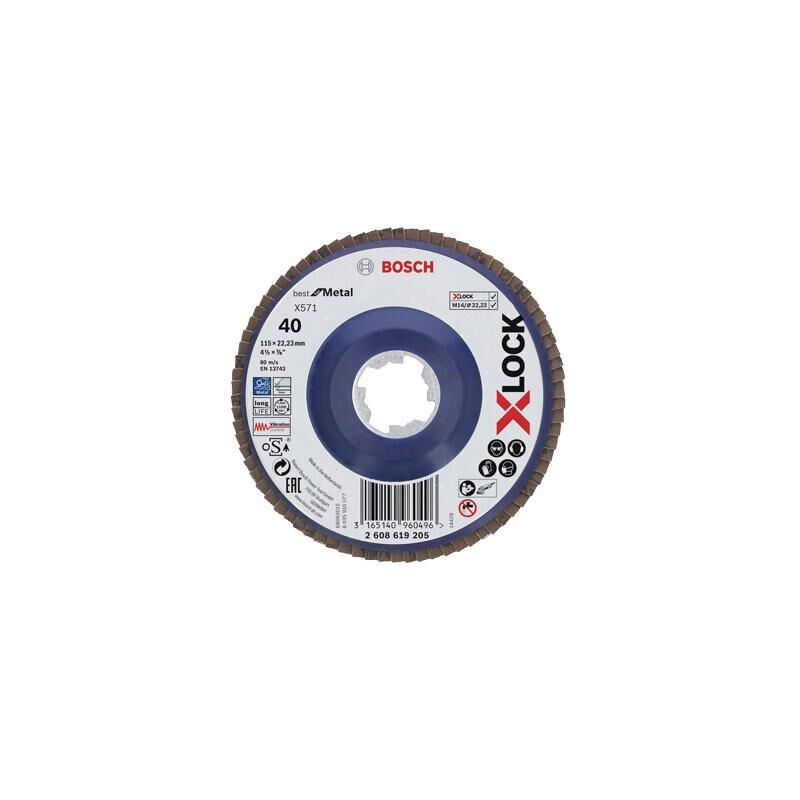 foto del prodotto bosch dischi lamellari x lock d115 g.80