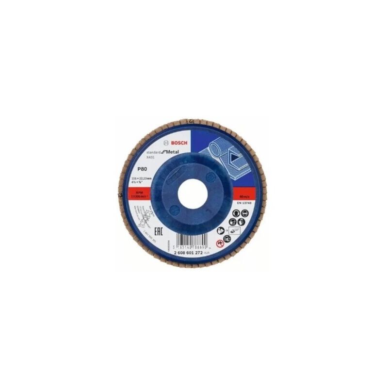 foto del prodotto bosch discho lamellare standard d. 115 mm p80
