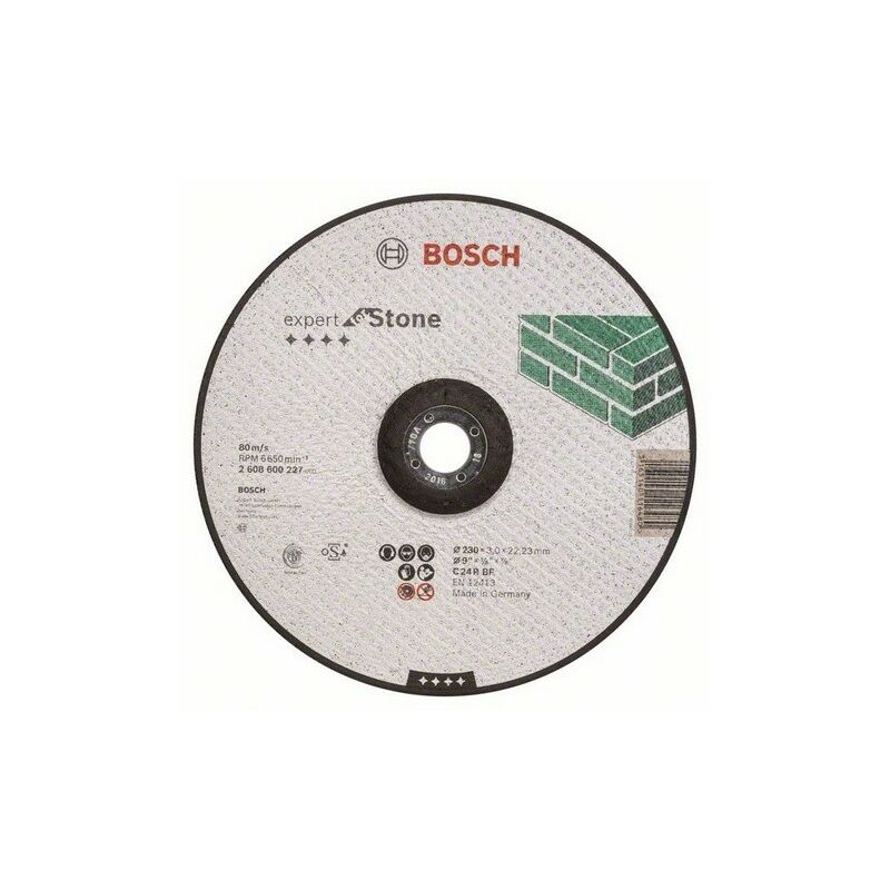 foto del prodotto bosch disco da taglio expert con mozzo offset special stone 230x3.0 mm 2608600227