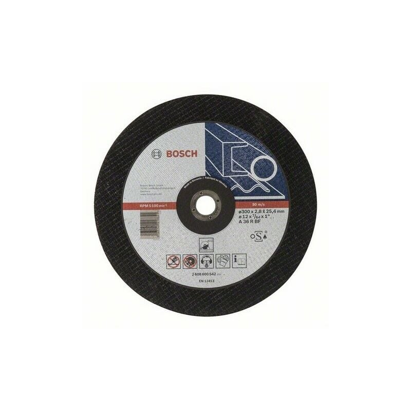 foto del prodotto bosch disco da taglio expert con mozzo piatto metalli speciali 300x2,8x25,4 mm 2608600542
