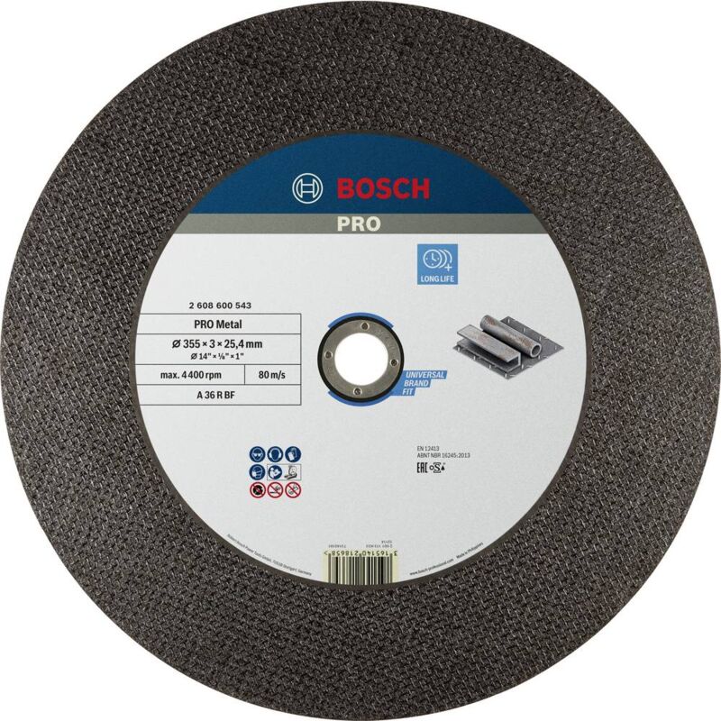 foto del prodotto bosch disco da taglio expert con mozzo piatto metalli speciali 350x2,8x25,4 mm 2608600543