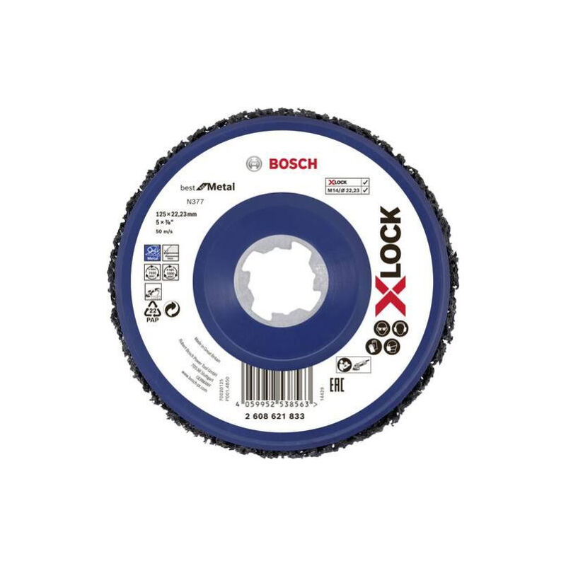 foto del prodotto bosch disco di pulizia x lock n377 125 mm 2608621833