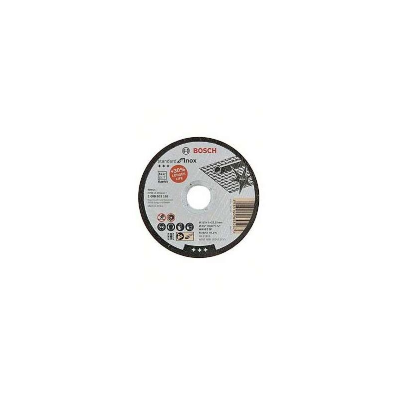 foto del prodotto bosch disco di taglio per acciaio inox 115mm