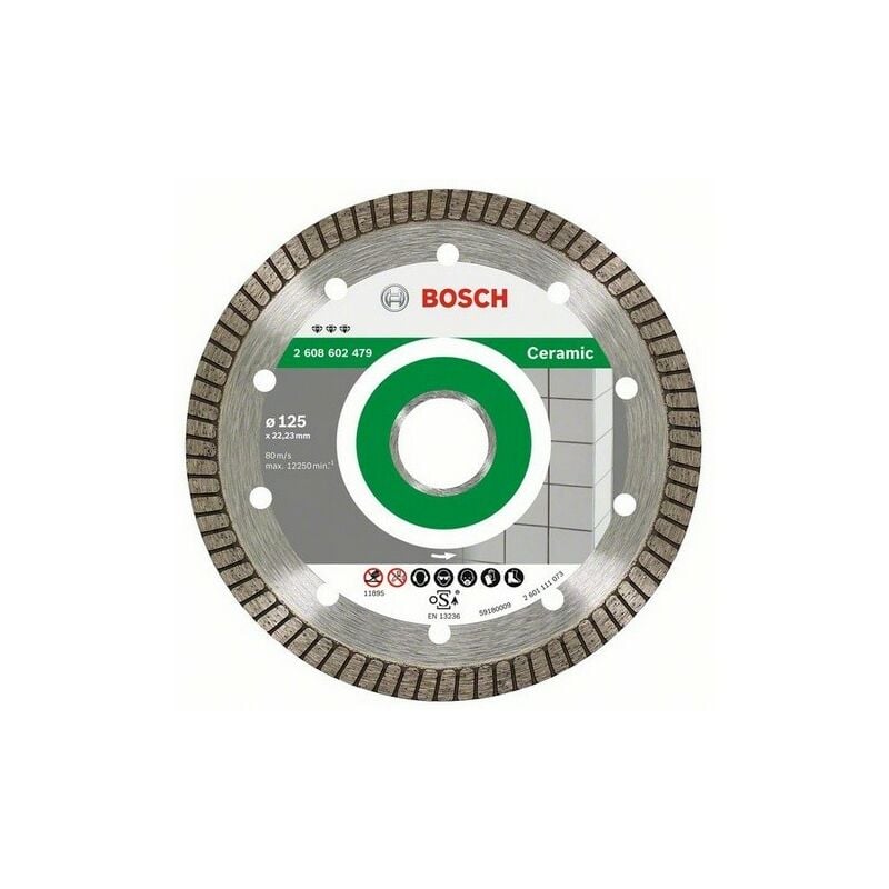 foto del prodotto bosch disco diamantato d turbo special ceramic and stone 125x22.23 mm 2608602479