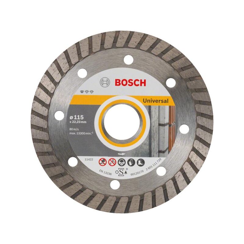 foto del prodotto bosch disco diamantato d115 22 23 universal turbo 2608602393