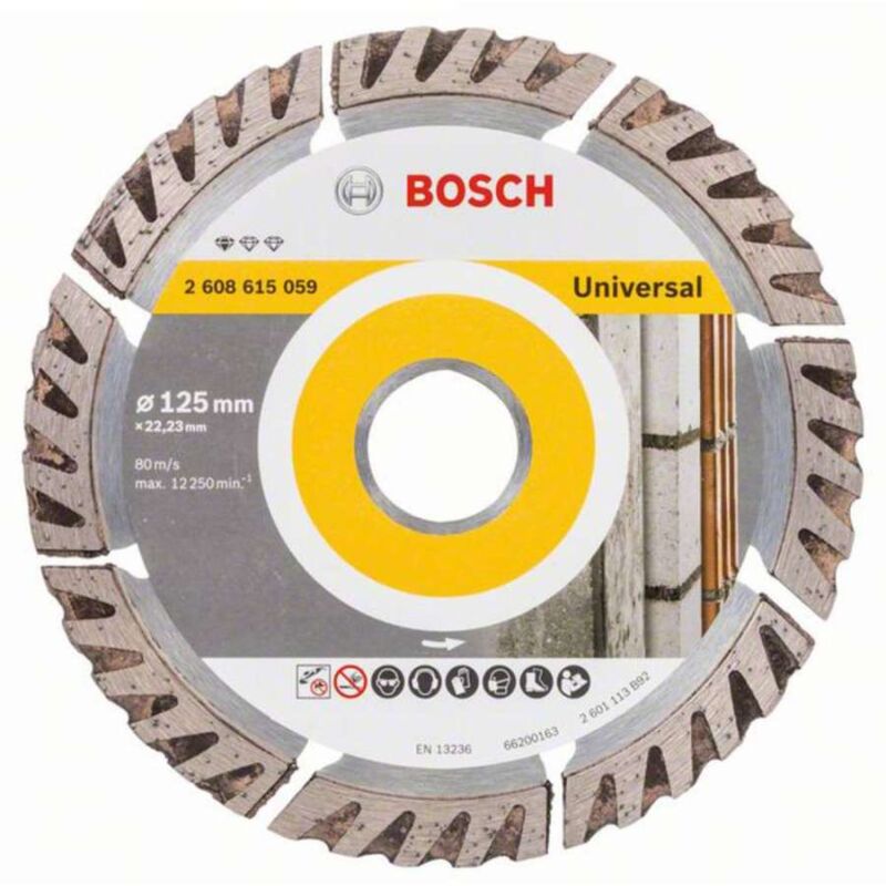 foto del prodotto bosch disco diamantato diametro 125 mm diam foro 22.23 mm 1 pz accessories 2608615059