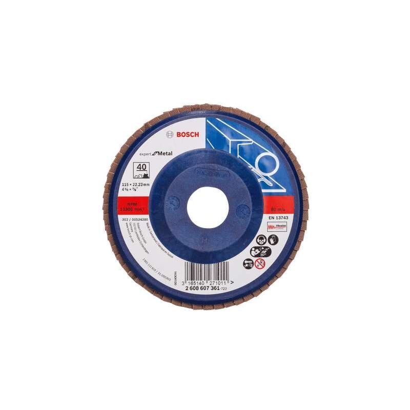 foto del prodotto bosch disco lamellare expert for metal diritto g120 diam 115 mm