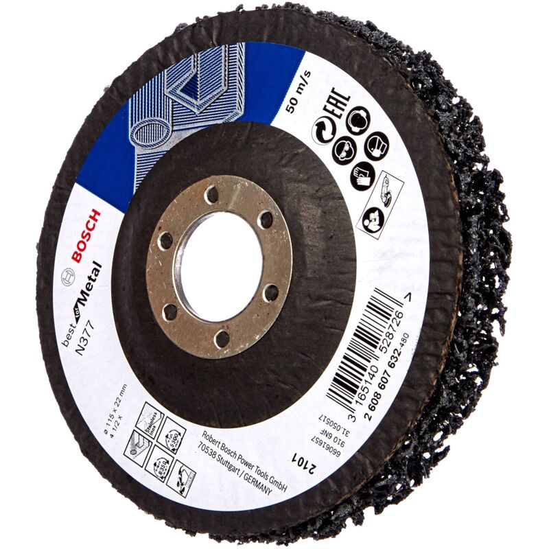 foto del prodotto bosch disco limpiar n377 b.metal 115mm negro