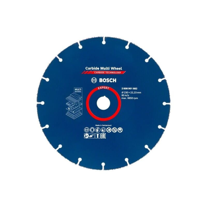 foto del prodotto bosch disco multimola in carburo expert de disco da taglio de 230 mm, 22,23 mm. per smerigliatrici di grandi dimensioni con dado di bloccaggio de