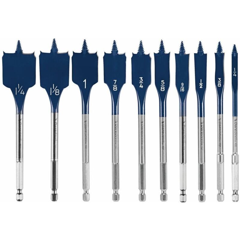 foto del prodotto bosch dsb5010 daredevil set di 10 punte standard con filettatura a cono completo e punta speronata