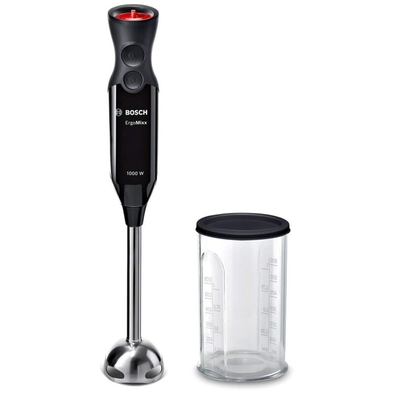 foto del prodotto bosch elettrodomestici ergomixx style hand blender frullatore a immersione portatile con motore da 1000 w, 12 impostazioni di velocit , lama a 4