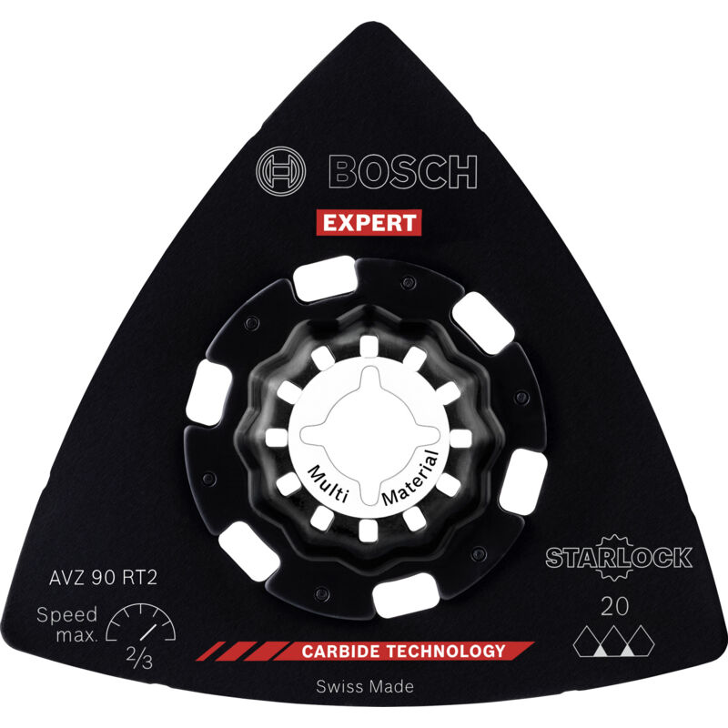 foto del prodotto bosch expert piastra di levigatura avz 90 rt2 lama per utensili multifunzione, 90 mm,