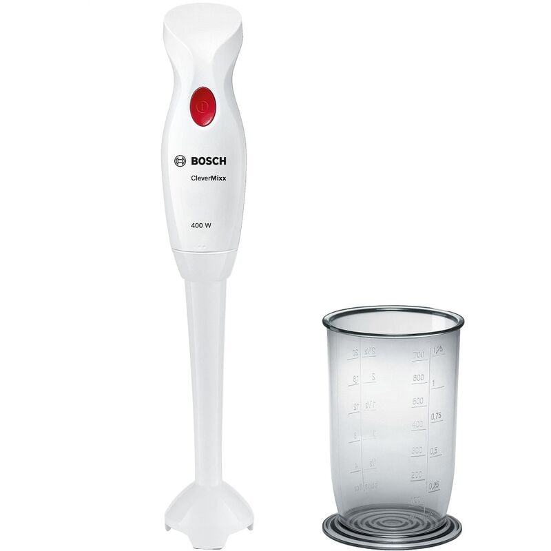 foto del prodotto bosch frullatore a immersione 400w bianco rosso msm14100